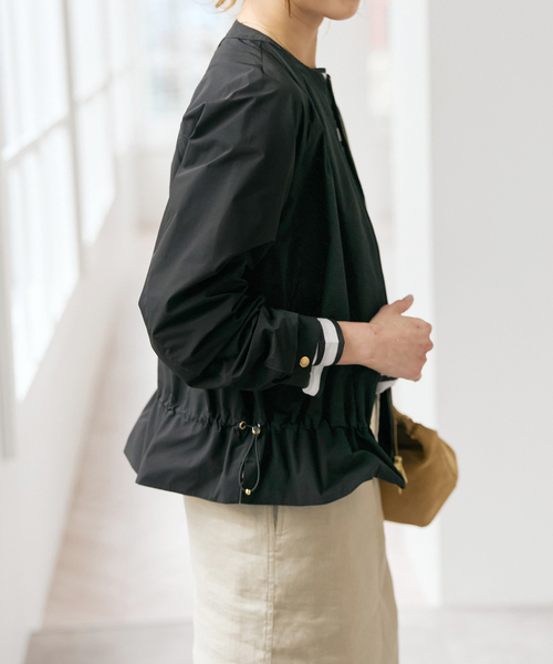 Spick & Span(スピックアンドスパン)の「《一部店舗+WEB限定》WOOLRICH / ウールリッチ CITY BOMBER(その他アウター・レディース・アイボリー/ブラック・SMALL)」の8枚目の写真