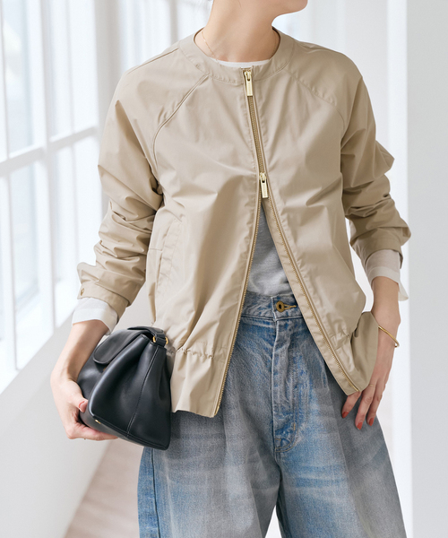 Spick & Span(スピックアンドスパン)の「《一部店舗+WEB限定》WOOLRICH / ウールリッチ CITY BOMBER(その他アウター・レディース・アイボリー/ブラック・SMALL)」の12枚目の写真