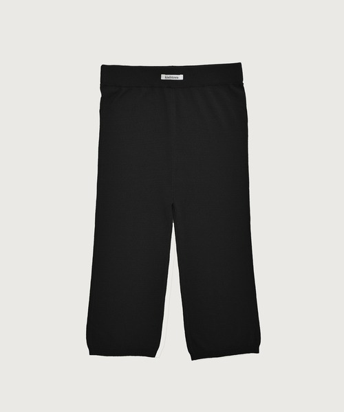 kiehtova（キエトヴァ）の「【kiehtova】SOFT TOUCH KNIT CAPRI PANTS/ソフトタッチニットカプリパンツ KTWR56（その他パンツ・レディース・ブラック/ベージュ/ダークグレー・FREE）」の7枚目の写真