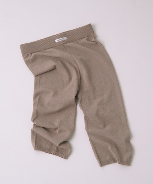 kiehtova（キエトヴァ）の「【kiehtova】SOFT TOUCH KNIT CAPRI PANTS/ソフトタッチニットカプリパンツ KTWR56（その他パンツ・レディース・ブラック/ベージュ/ダークグレー・FREE）」の9枚目の写真