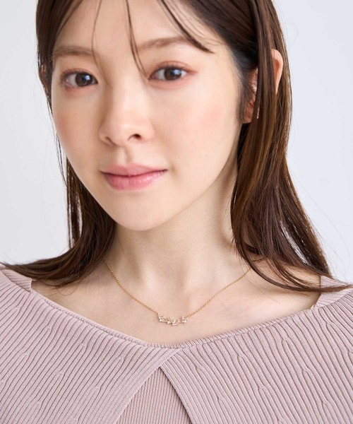 NOELA(ノエラ)の「ビジューラインネックレス(ネックレス・レディース・シルバー/ゴールド・フリー)」の3枚目の写真