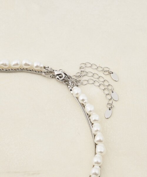 DISCOAT（ディスコート）の「【GOLDY】チェーンパール3SETネックレス（ネックレス・レディース・シルバー/ゴールド・FREE）」の4枚目の写真