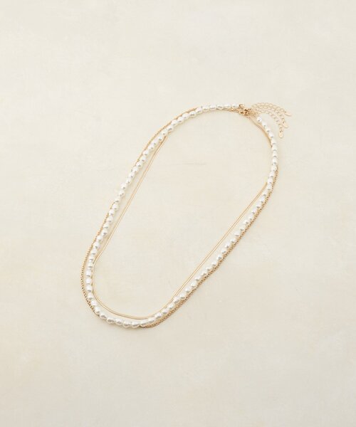 DISCOAT（ディスコート）の「【GOLDY】チェーンパール3SETネックレス（ネックレス・レディース・シルバー/ゴールド・FREE）」の3枚目の写真