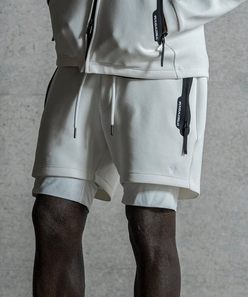 1PIU1UGUALE3  RELAX （ウノピゥウノウグァーレトレ リラックス）の「1PIU1UGUALE3 RELAX(ウノピゥウノウグァーレトレ リラックス)バーティカルポケット テックショートパンツ（その他パンツ・メンズ・グレー/ブラック/ホワイト・S/M/L/XL/XXL）」の2枚目の写真