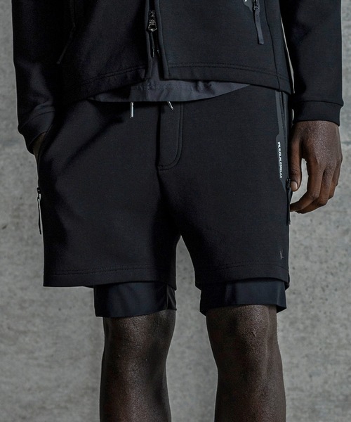 1PIU1UGUALE3  RELAX （ウノピゥウノウグァーレトレ リラックス）の「1PIU1UGUALE3 RELAX(ウノピゥウノウグァーレトレ リラックス)バーティカルポケット テックショートパンツ（その他パンツ・メンズ・グレー/ブラック/ホワイト・S/M/L/XL/XXL）」の3枚目の写真