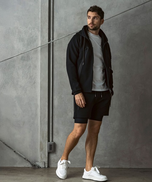 1PIU1UGUALE3  RELAX （ウノピゥウノウグァーレトレ リラックス）の「1PIU1UGUALE3 RELAX(ウノピゥウノウグァーレトレ リラックス)バーティカルポケット テックショートパンツ（その他パンツ・メンズ・グレー/ブラック/ホワイト・S/M/L/XL/XXL）」の15枚目の写真