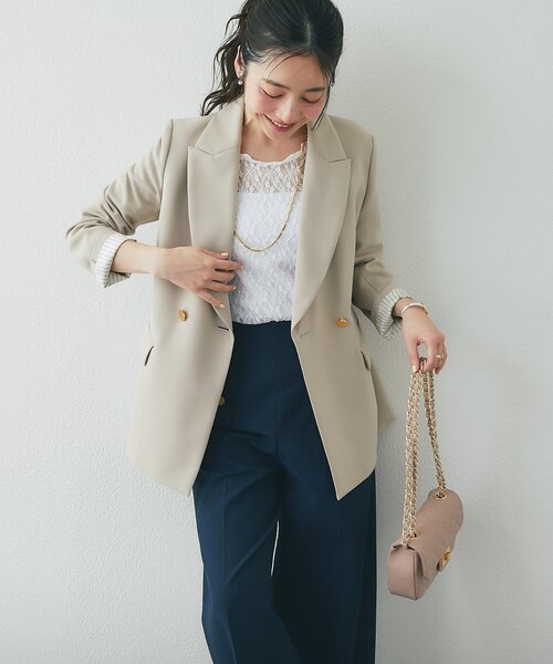 La boutique BonBon メタル釦ダブルジャケット La boutique BonBon｜【今すぐお届け!・復刻】メタル釦ダブル