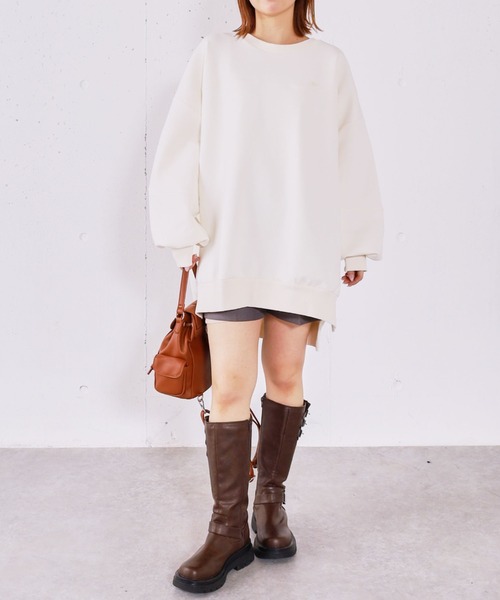 archives(アルシーヴ)の「ダンボールBIGプルオーバー(スウェット・レディース・アイボリー/ブラック/グレー・MEDIUM)」の12枚目の写真