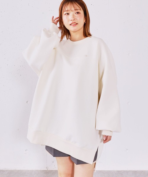 archives(アルシーヴ)の「ダンボールBIGプルオーバー(スウェット・レディース・アイボリー/ブラック/グレー・MEDIUM)」の6枚目の写真