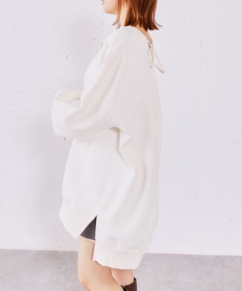 archives(アルシーヴ)の「ダンボールBIGプルオーバー(スウェット・レディース・アイボリー/ブラック/グレー・MEDIUM)」の10枚目の写真