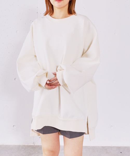 archives(アルシーヴ)の「ダンボールBIGプルオーバー(スウェット・レディース・アイボリー/ブラック/グレー・MEDIUM)」の7枚目の写真