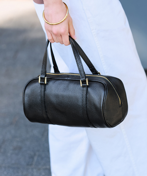 FRAMeWORK(フレームワーク)の「AULENTTI/オウレンティ DUFFEL SHOULDER バッグ(ショルダーバッグ・レディース・キャメル/ブラック・FREE)」の5枚目の写真