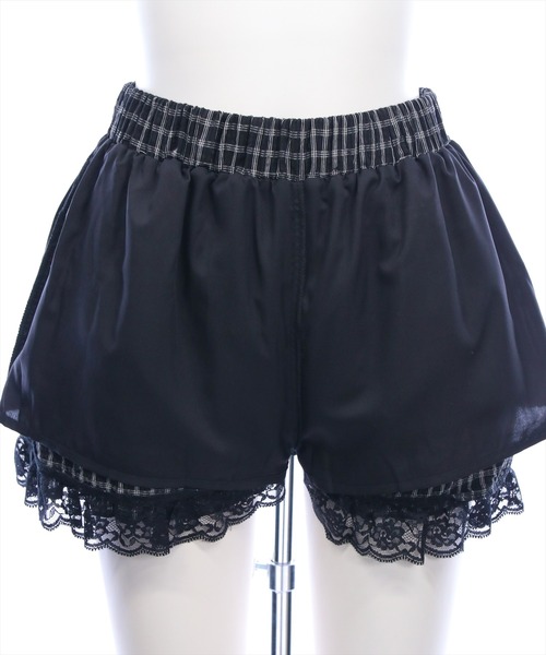 clear（クリア）の「チェック柄フリルティアードミニスカート[着回し力抜群 ガーリー]≪新作≫（スカート・レディース・オフホワイト/ブラック・S/M）」の15枚目の写真