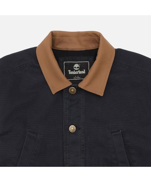 Timberland（ティンバーランド）の「キャンバス フィールド コート ユニセックス（カバーオール・メンズ・ブラック×ブルー・X-LARGE/SMALL/MEDIUM/LARGE）」の4枚目の写真