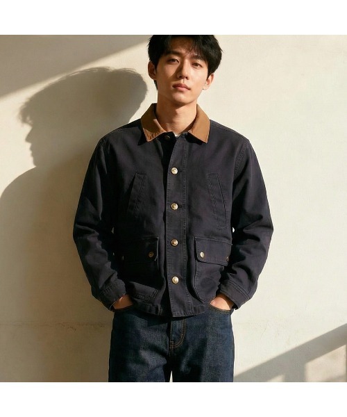 Timberland（ティンバーランド）の「キャンバス フィールド コート ユニセックス（カバーオール・メンズ・ブラック×ブルー・X-LARGE/SMALL/MEDIUM/LARGE）」の13枚目の写真