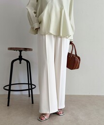 fredy emue | 【オン・オフ対応/高身長サイズあり】とろみツイルタックスラックス(スラックス)