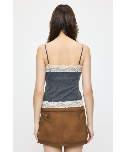 MOUSSY（マウジー）の「【26年SS新作】LACY キャミ&カーディガン（アンサンブル・レディース・ライトイエロー/杢グレー/ネイビー/ホワイト・FREE）」の20枚目の写真