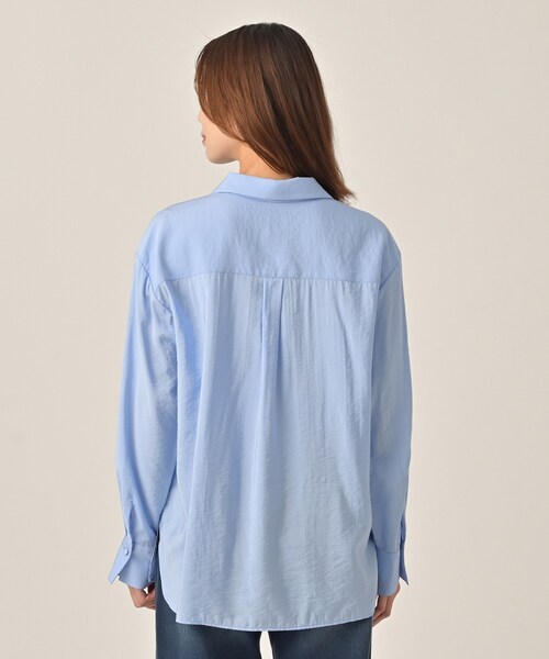 UNTITLED（アンタイトル）の「リラックスボウタイブラウス（シャツ/ブラウス・レディース・ライトブルー/チャコールグレー/オフホワイト・44/02/50/48/04/00）」の20枚目の写真