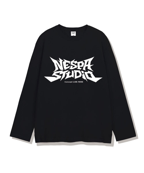 NESPA STUDIO（ネスパスタジオ）の「スタジオコア レディース レイヤード ロングスリーブ 4カラー [NSPR_9001]（Tシャツ/カットソー・レディース・ブラック/ホワイト×ブラック/ホワイト/ブラック×ホワイト・MEDIUM/LARGE/X-LARGE）」の4枚目の写真
