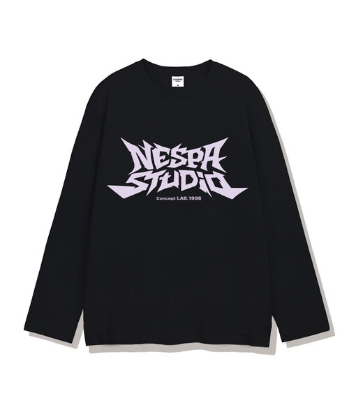 NESPA STUDIO（ネスパスタジオ）の「スタジオコア レディース レイヤード ロングスリーブ 4カラー [NSPR_9001]（Tシャツ/カットソー・レディース・ブラック/ホワイト×ブラック/ホワイト/ブラック×ホワイト・MEDIUM/LARGE/X-LARGE）」の3枚目の写真