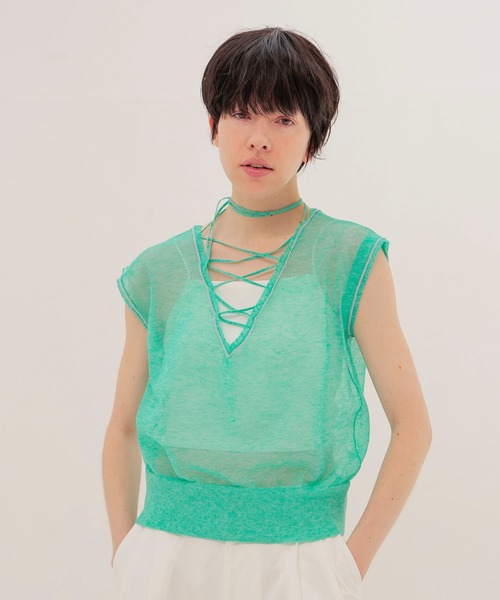 ALLONGE sleeveless pull(アロンジェ スリーブレスプルオーバー)