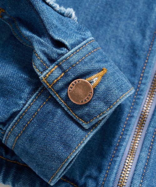 TAAKK（ターク）の「【TAAKK/ターク】Denim Blouson（デニムジャケット・メンズ・ライトブルー・1/3/2）」の7枚目の写真