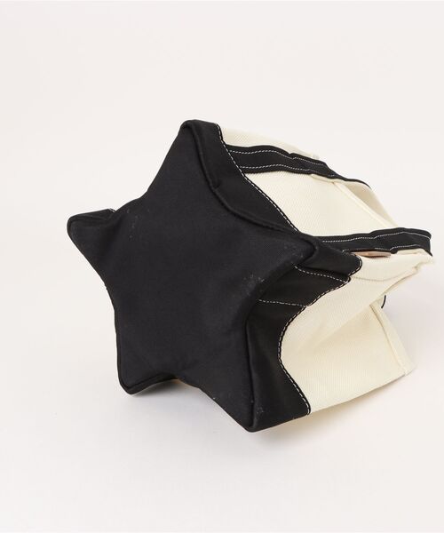 HASHIBAMI（ハシバミ）の「HASHIBAMI/ハシバミ/星底キャンバスバッグ（トートバッグ・レディース・ブラウン/ブラック・F）」の15枚目の写真