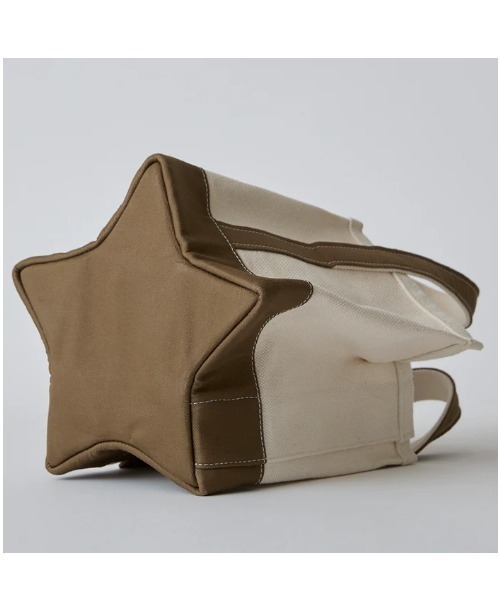 HASHIBAMI（ハシバミ）の「HASHIBAMI/ハシバミ/星底キャンバスバッグ（トートバッグ・レディース・ブラウン/ブラック・F）」の11枚目の写真