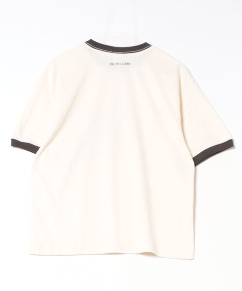 FRUIT OF THE LOOM(フルーツオブザルーム)の「【FRUIT OF THE LOOM】FTL x PEANUTS 19/-スラブ天竺6 / ピーナッツ スヌーピー 半袖Tシャツ(Tシャツ/カットソー・メンズ・アイボリー・L/M/S)」の10枚目の写真