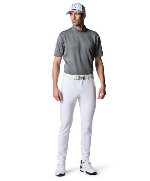 UNDER ARMOUR（アンダーアーマー）の「UAドライブ アーマーニット モックネック シャツ（ゴルフ/メンズ）（ポロシャツ・メンズ・イエロー系・XL/M/L/S/3XL/2XL）」の3枚目の写真