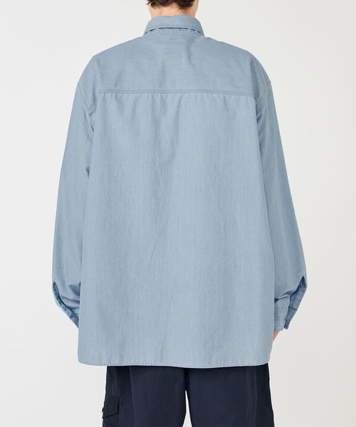 nanamica（ナナミカ）の「【nanamica / ナナミカ】Regular Collar Chambray Shirt（シャツ/ブラウス・メンズ・グレー/ライトブルー・M）」の5枚目の写真
