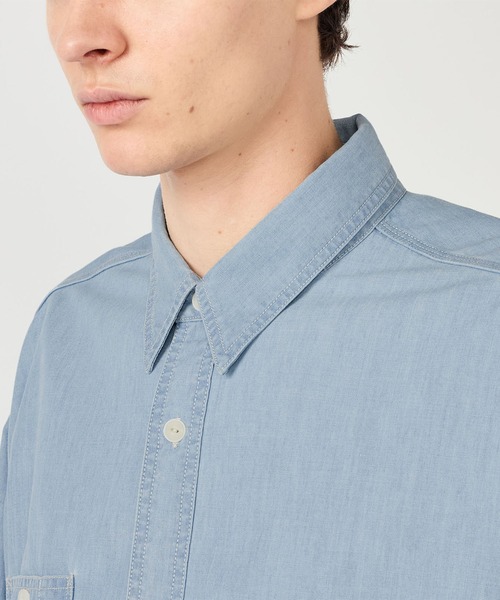 nanamica（ナナミカ）の「【nanamica / ナナミカ】Regular Collar Chambray Shirt（シャツ/ブラウス・メンズ・グレー/ライトブルー・M）」の6枚目の写真