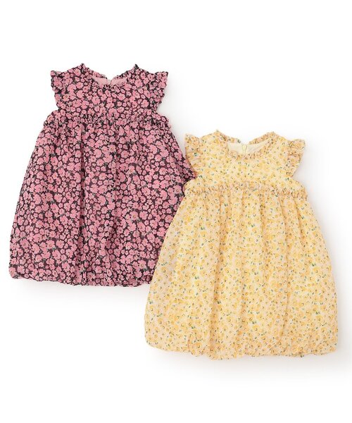 sense of wonder（センスオブワンダー）の「プチフルールバルーンワンピース（ワンピース・キッズ・クリーム/ピンク・80ｃｍ/90cm/100cm/110cm/120cm/130cm）」の3枚目の写真