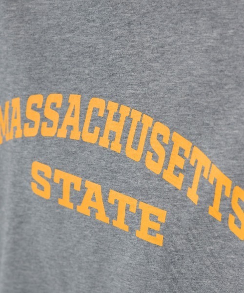 OMNES(オムネス)の「ロゴプリント長袖Tシャツ Massachusetts(Tシャツ/カットソー・レディース・グリーン/ライトグレー/ホワイト/ベージュ/チャコールグレー・FREE)」の15枚目の写真