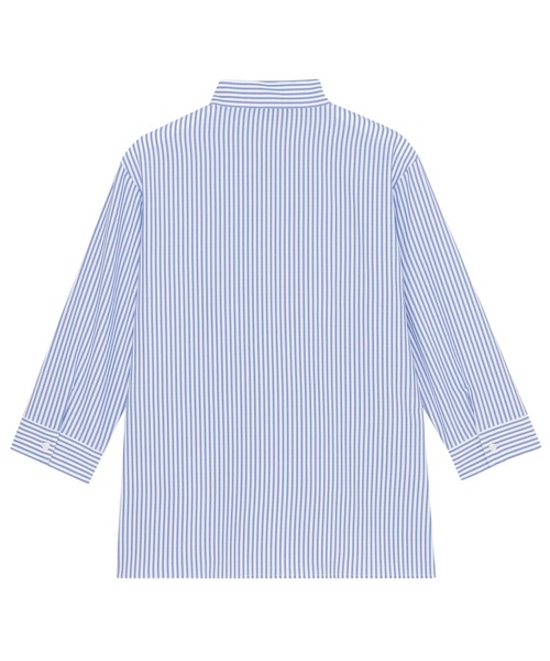 TOKYO SHIRTS（トウキョウシャツ）の「COFREX ボウタイ ブラウス 七分袖 レディースデザインシャツ（シャツ/ブラウス・レディース・ブルー・S/M/L/LL/XL）」の2枚目の写真