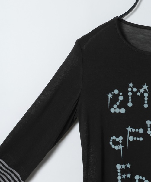 JEANASIS(ジーナシス)の「【25quee】ソデキリカエシアーTEE LS/655820(Tシャツ/カットソー・レディース・ブラック系その他/ブルー系その他/ホワイト系その他・FREE)」の6枚目の写真