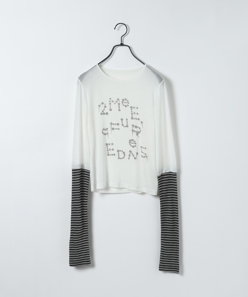 JEANASIS(ジーナシス)の「【25quee】ソデキリカエシアーTEE LS/655820(Tシャツ/カットソー・レディース・ブラック系その他/ブルー系その他/ホワイト系その他・FREE)」の22枚目の写真