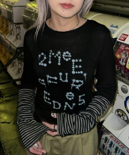 JEANASIS(ジーナシス)の「【25quee】ソデキリカエシアーTEE LS/655820(Tシャツ/カットソー・レディース・ブラック系その他/ブルー系その他/ホワイト系その他・FREE)」の19枚目の写真