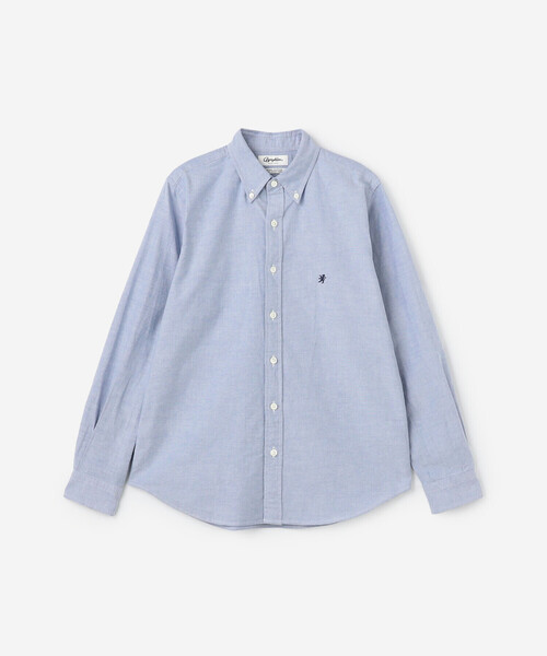 GYMPHLEX(ジムフレックス)の「Gymphlex | 長袖ボタンダウンシャツ SOLID WOMEN(シャツ/ブラウス・レディース・ホワイト/ブルー・12/14)」の3枚目の写真