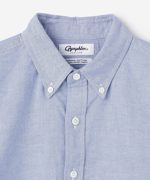 GYMPHLEX(ジムフレックス)の「Gymphlex | 長袖ボタンダウンシャツ SOLID WOMEN(シャツ/ブラウス・レディース・ホワイト/ブルー・12/14)」の5枚目の写真