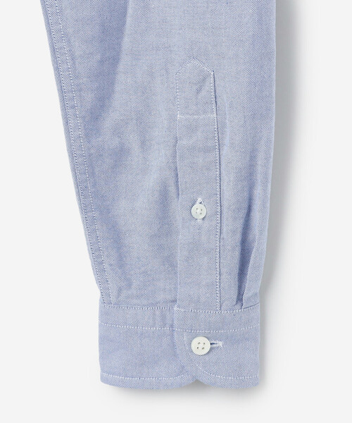 GYMPHLEX(ジムフレックス)の「Gymphlex | 長袖ボタンダウンシャツ SOLID WOMEN(シャツ/ブラウス・レディース・ホワイト/ブルー・12/14)」の7枚目の写真