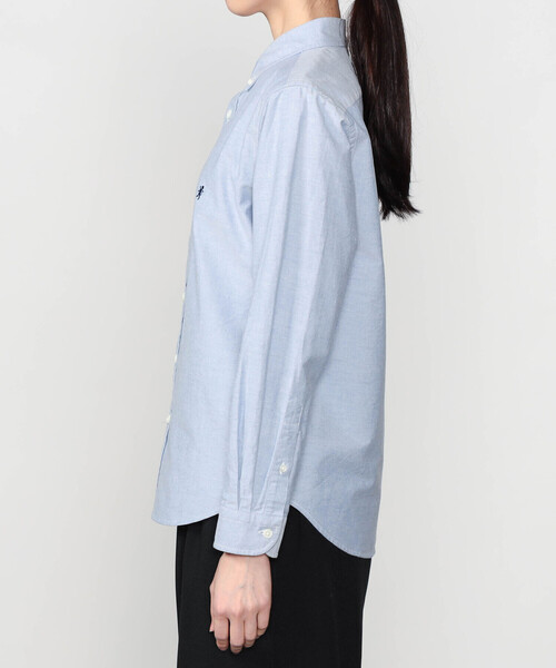 GYMPHLEX(ジムフレックス)の「Gymphlex | 長袖ボタンダウンシャツ SOLID WOMEN(シャツ/ブラウス・レディース・ホワイト/ブルー・12/14)」の12枚目の写真