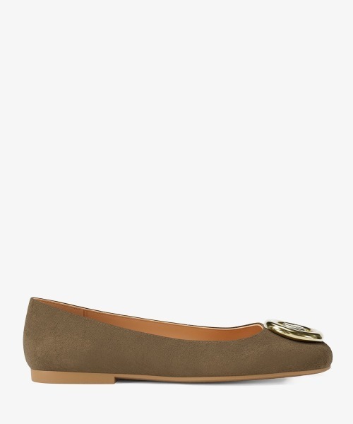 MICHAEL KORS(マイケルコース)の「MILAN スエード バレエシューズ(バレエシューズ・レディース・ブラウン系・7.5/7/6.5/6/5.5)」の1枚目の写真