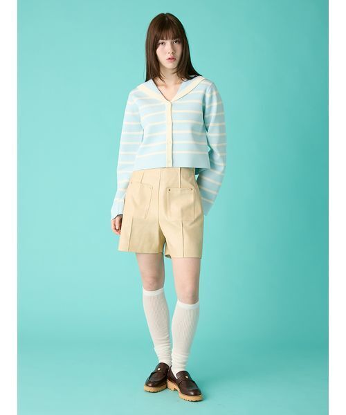 FURFUR(ファーファー)の「セーラーカラーカーディガン(カーディガン/ボレロ・レディース・ホワイト/ブラック/ライトブルー・F)」の7枚目の写真