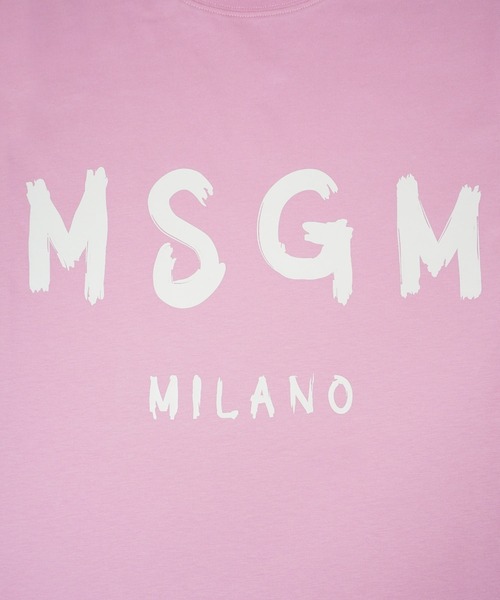 MSGM(エムエスジーエム)の「【NEW】MSGM ブラッシュロゴTシャツ(Tシャツ/カットソー・レディース・ピンク・S/XS/L/M)」の3枚目の写真