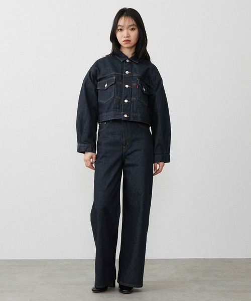 EDWIN(エドウィン)の「EDWIN LADYS 503 ワイド デニムパンツ ジーンズ(デニムパンツ・レディース・ダークインディゴブルー/ライトインディゴブルー/インディゴブルー・27/31/29/28/30)」の21枚目の写真
