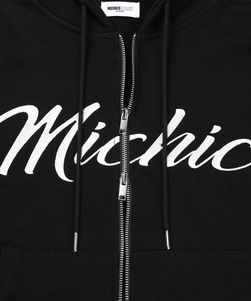 MICHIKO LONDON（ミチコ ロンドン）の「ミチコ フードパーカー ジップアップ ブラック（パーカー・レディース・その他・FREE）」の4枚目の写真