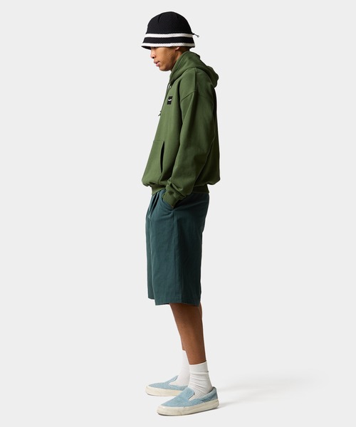 HUF(ハフ)の「BOX LOGO EMB HOODIE(パーカー・メンズ・オリーブ/ブラック・XL/L/M/S/XXL)」の9枚目の写真