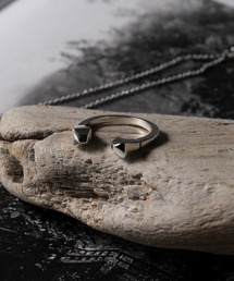 【MAISON CLUB】Square Cut Open Ring