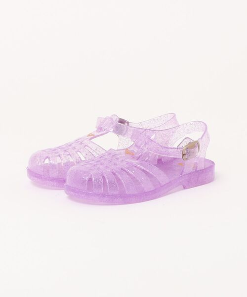 ROXY(ロキシー)の「ROXY キッズ RG THE CROISETTE ビーチサンダル 【2026年春夏モデル】(サンダル・キッズ・パープル/シルバー・18cm/20cm/22cm)」の2枚目の写真